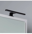 Aplique led para espejo Nora 5W negro 30cm 4000K o 6000K