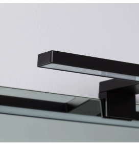 Aplique led para espejo Nora 5W negro 30cm 4000K o 6000K