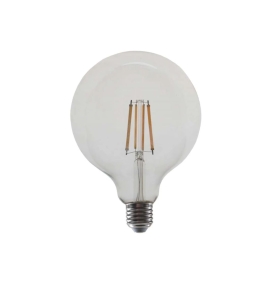 Bombilla led globo filamento E27 12W 1521Lm 4000K cristal transparente
