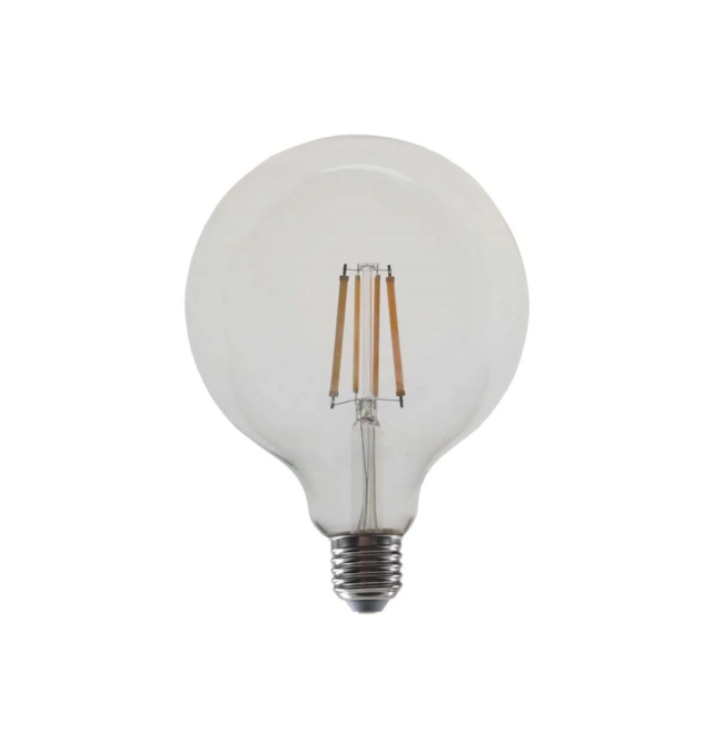 Bombilla led globo filamento E27 12W 1521Lm 4000K cristal transparente