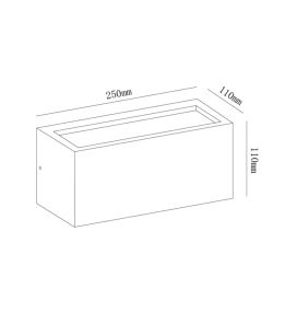 Aplique de pared exterior Mantra Utah 1LxE27 IP65 gris oscuro