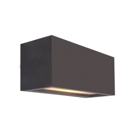 Aplique de pared exterior Mantra Utah 1LxE27 IP65 gris oscuro