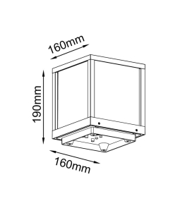 Aplique de sobremuro exterior Mantra Utah 1LxE27 IP65 blanco