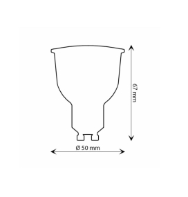 Bombilla led dicroica GU10 10W 1200Lm 110° Chip Osram