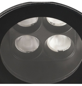 Aplique de suelo exterior led Faro Tras 4L 8W 3000K IP67 negro