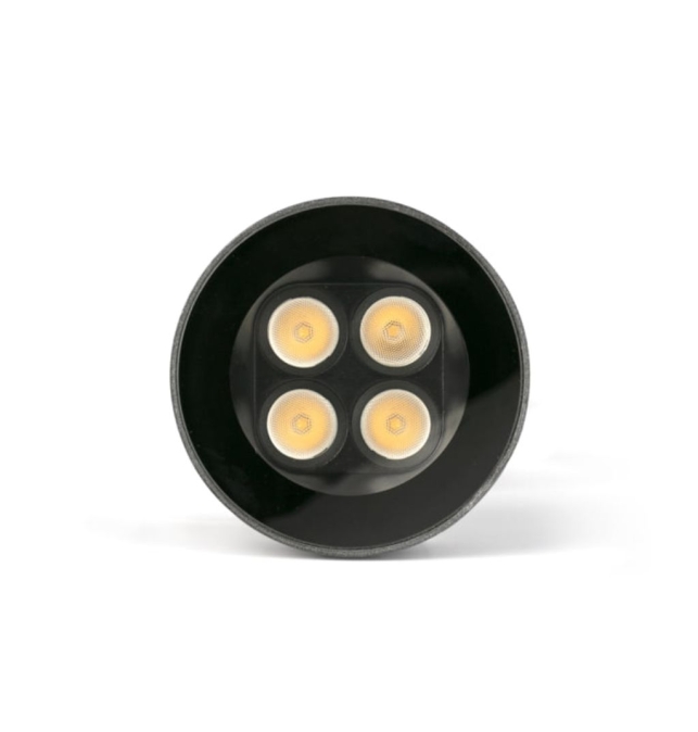 Aplique de suelo exterior led Faro Tras 4L 8W 3000K IP67 negro