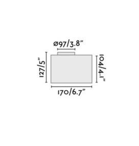 Caja estanca para empotrar aplique de suelo exterior led Tras de Faro 71701 y 71702