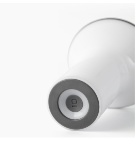 Lámpara de mesa led con batería recargable Faro Buddy 3W 2700K 3 intensidades blanco y gris