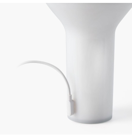 Lámpara de mesa led con batería recargable Faro Buddy 3W 2700K 3 intensidades blanco y verde