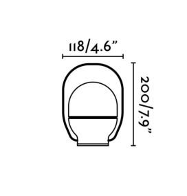 Lámpara portátil de mesa led Faro Take Away 1,5W 2700K 3 intensidades blanca y negra