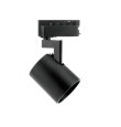 Foco de carril monofásico para bombilla GU10 negro