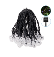 Guirnalda led solar bolas transparentes 12m RGB
