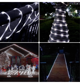 Tira de tubo led solar 10m 6500K