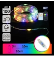 Guirnalda de luces led con conexión USB, mando y luz RGB 10m