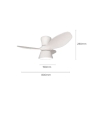 Ventilador de techo led Astro 24W Ø80cm blanco