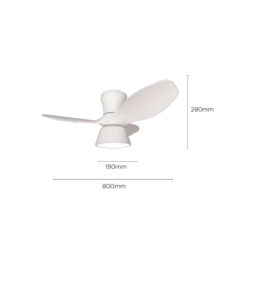 Ventilador de techo led Astro 24W Ø80cm blanco