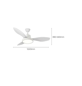 Ventilador de techo led Arial 33W Ø122cm blanco