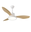 Ventilador de techo led Arial 33W Ø122cm blanco y haya