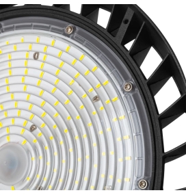 Campana led industrial con selector de potencia (120W, 160W y 200W) chip Philips 6000K dimable negra