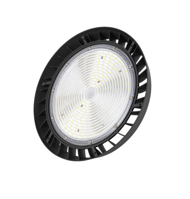 Campana led industrial con selector de potencia (120W, 160W y 200W) chip Philips 6000K dimable negra