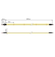 Bobina de tira led COB 230V 20W/m 2000Lm/m CRI80 IP68 50M ancho 1cm corte 5cm