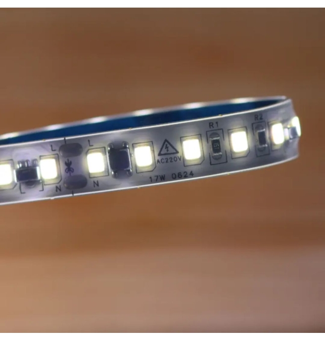 Tira led Termoretráctil 230V 17W/m 120Lm/m CRI80 IP65 50M ancho 1,2cm corte 5cm (precio por metro)