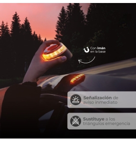 Baliza señalización de emergencia V16 con geolocalización