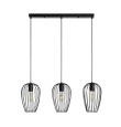 Lámpara colgante triple metal Olivia negra