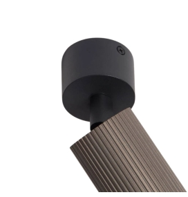 Aplique de techo o pared bombilla GU10 marrón y negro