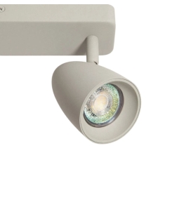 Aplique de techo o pared orientable triple para bombilla GU10 gris
