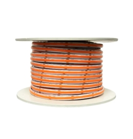 Bobina tira led COB Luz Roja 230V 20W/m 100Lm/w CRI80 IP68 ancho 1cm corte 5cm 50M