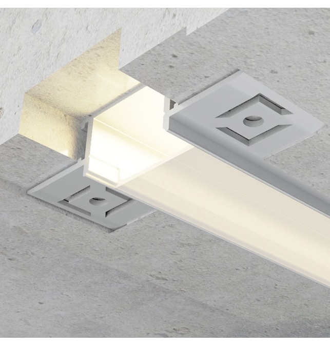 Perfil de empotrar en pladur oculto 14x61mm 2 metros
