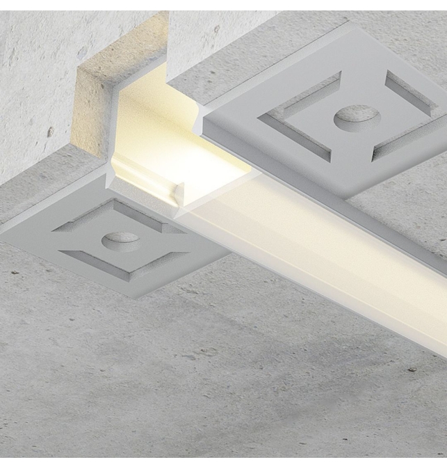 Perfil de empotrar en pladur oculto 15x56mm 2 metros