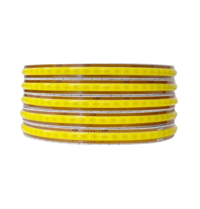 Bobina de tira led COB de corte libre 24V 14W/m 120Lm/w IP20 50M