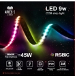 Tira led digital RGB COB 24V 9W/m 360Lm/w IP20 5M