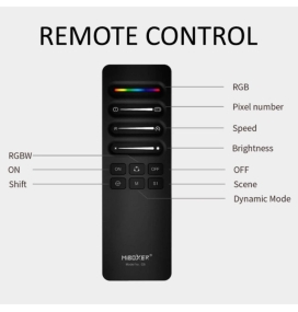 Pack Controlador y Mando para tira led Digital COB RGBIC 24V