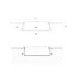 Perfil de empotrar en pladur oculto ancho 18x97mm 2 metros
