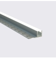 Perfil de empotrar en azulejo de un ala 32,4x13,3mm 2 metros plata