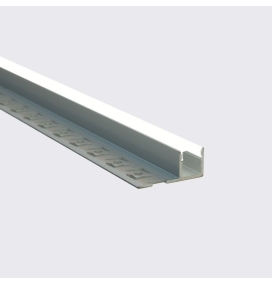 Perfil de empotrar en azulejo de un ala 32,4x13,3mm 2 metros plata