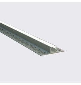 Perfil de empotrar en azulejo 52,8x13mm 2 metros plata
