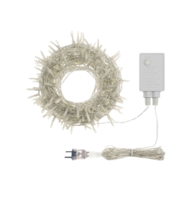 Guirnalda mini led con cable transparente 10M luz ámbar