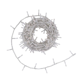 Guirnalda mini led con cable transparente 10M luz ámbar