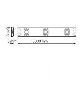 Tira led RGB 24V SMD 25W/m 204Leds/m IP20 5M