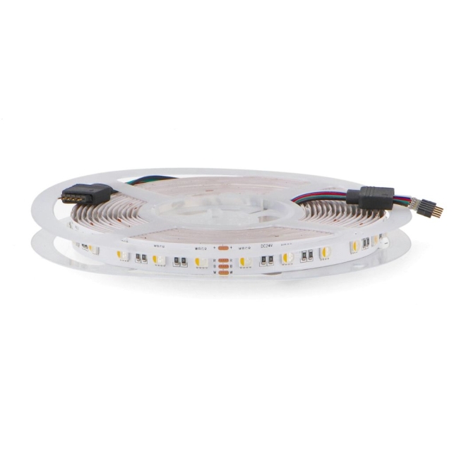 Tira led RGB+W(3000K) 24V SMD 14W/m 960Lm/m IP20 5M