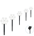 Luces de navidad exterior con forma de copo de nieve y pica para el suelo 1m fría