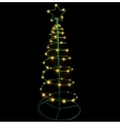 Árbol de navidad con luz integrada solar 75cm cálido