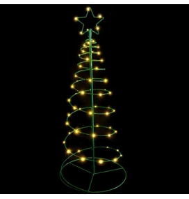 Árbol de navidad con luz integrada solar 75cm cálido