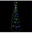 Árbol de navidad con luz integrada solar 1m RGB