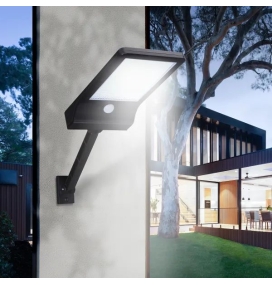 Aplique solar para pared con sensor de movimiento y mando CCT
