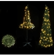 Árbol de Navidad plegable con luces 1,5m